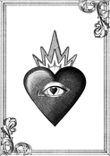C&oelig;ur myst&eacute;rieux avec un regard d'amour